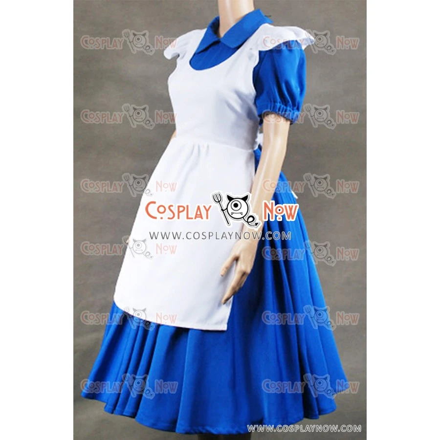 Alice In Wonderland Alice Cosplay Costume Blue 4 Alice In Wonderland Alice Cosplay Costume Blue - Image 2