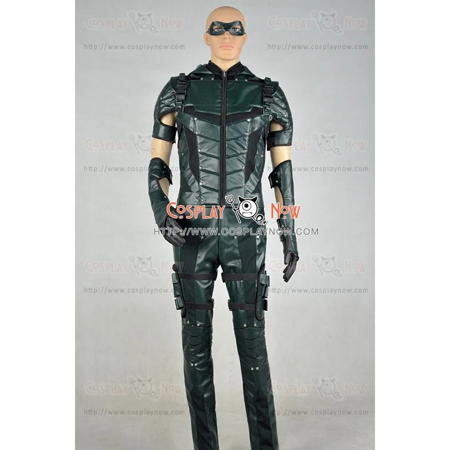 Arrow Season 4 Green Arrow Oliver Queen Cosplay Costume 9 Arrow Season 4 Green Arrow Oliver Queen Cosplay Costume - Image 7