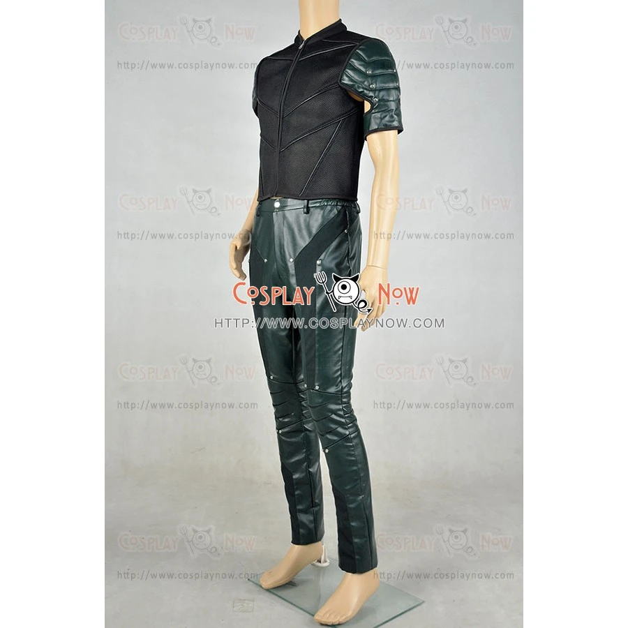 Arrow Season 4 Green Arrow Oliver Queen Cosplay Costume 12 Arrow Season 4 Green Arrow Oliver Queen Cosplay Costume - Image 10