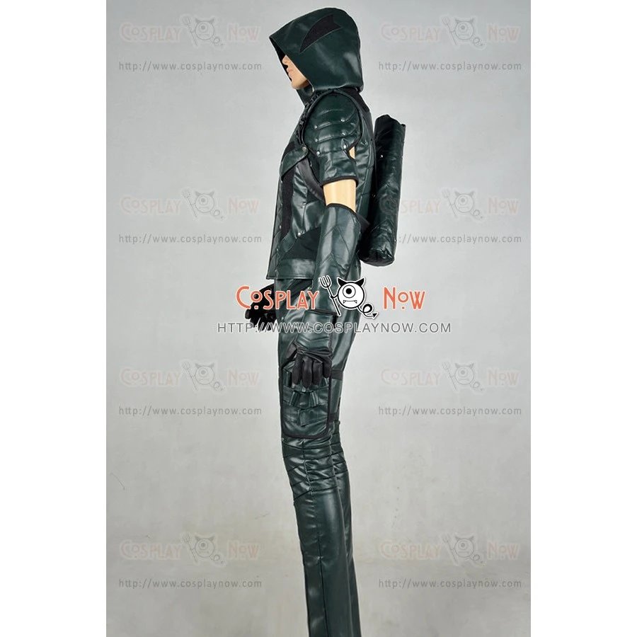 Arrow Season 4 Green Arrow Oliver Queen Cosplay Costume 6 Arrow Season 4 Green Arrow Oliver Queen Cosplay Costume - Image 4