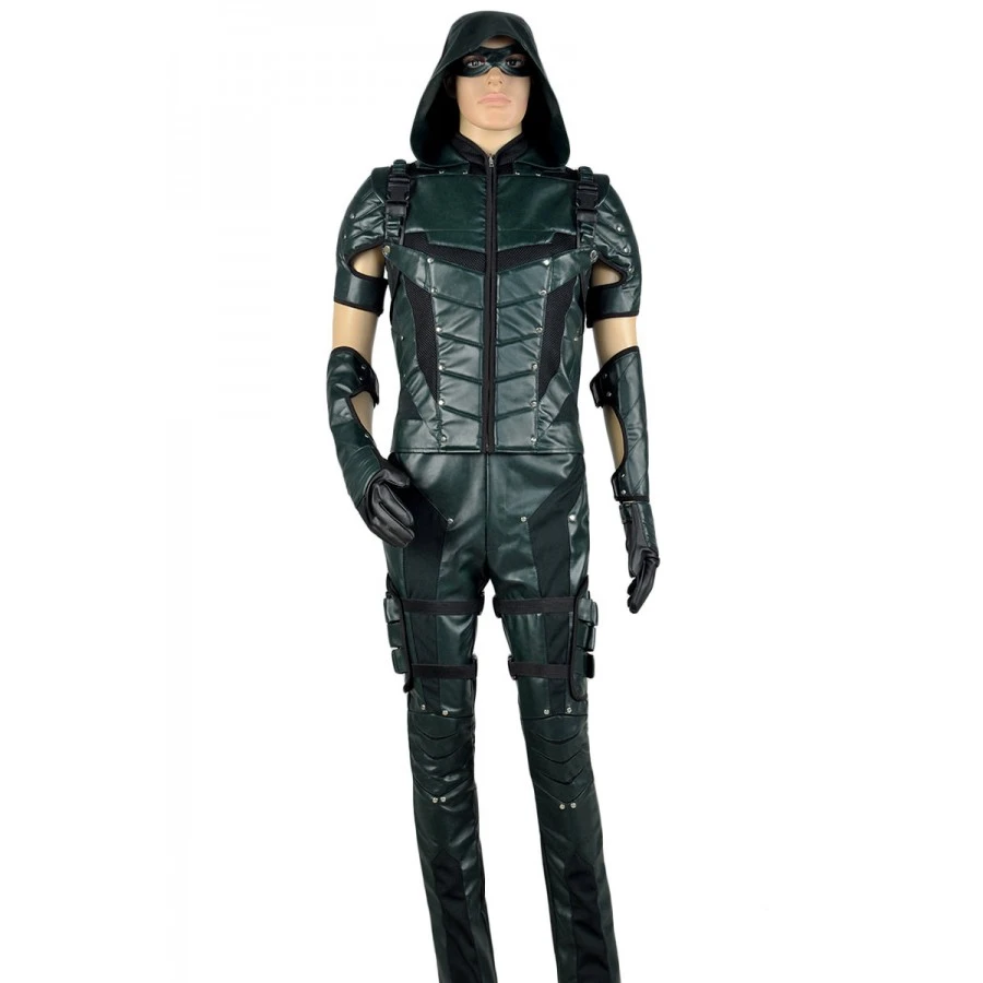 Arrow Season 4 Green Arrow Oliver Queen Cosplay Costume 4 Arrow Season 4 Green Arrow Oliver Queen Cosplay Costume - Image 2