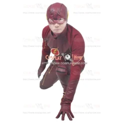 Barry Allen Costume For The Flash Cosplay Uniform -Halloween Shop barry allen costume for the flash cosplay uniform mzx 42953555096 692