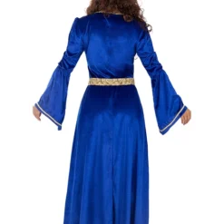 Blue Medieval Princess Costume For Women -Halloween Shop blue medieval princess costume for women 3