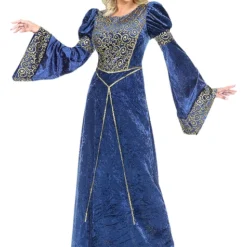 Blue Renaissance Costume For Women -Halloween Shop blue renaissance costume for women 2
