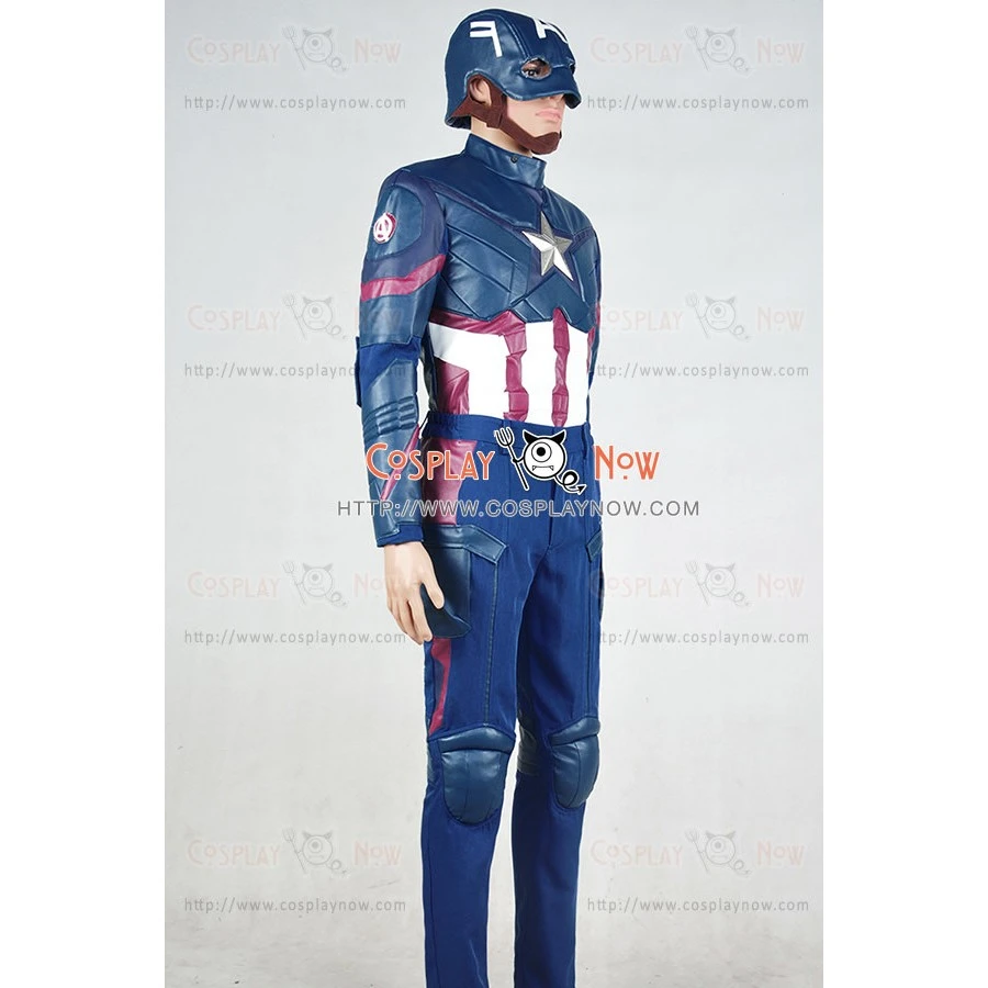Captain America 3 Civil War Steve Rogers Cosplay Costume 11 Captain America 3 Civil War Steve Rogers Cosplay Costume - Image 9