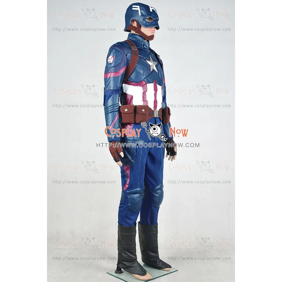 Captain America 3 Civil War Steve Rogers Cosplay Costume 5 Captain America 3 Civil War Steve Rogers Cosplay Costume - Image 3