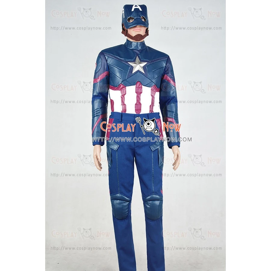 Captain America 3 Civil War Steve Rogers Cosplay Costume 9 Captain America 3 Civil War Steve Rogers Cosplay Costume - Image 7