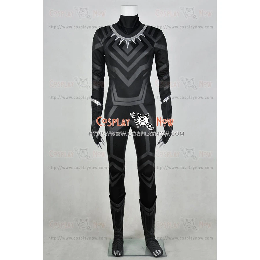 Captain America Civil War Black Panther Cosplay Costume 3 Captain America Civil War Black Panther Cosplay Costume