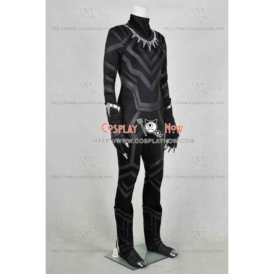 Captain America Civil War Black Panther Cosplay Costume 4 Captain America Civil War Black Panther Cosplay Costume - Image 2