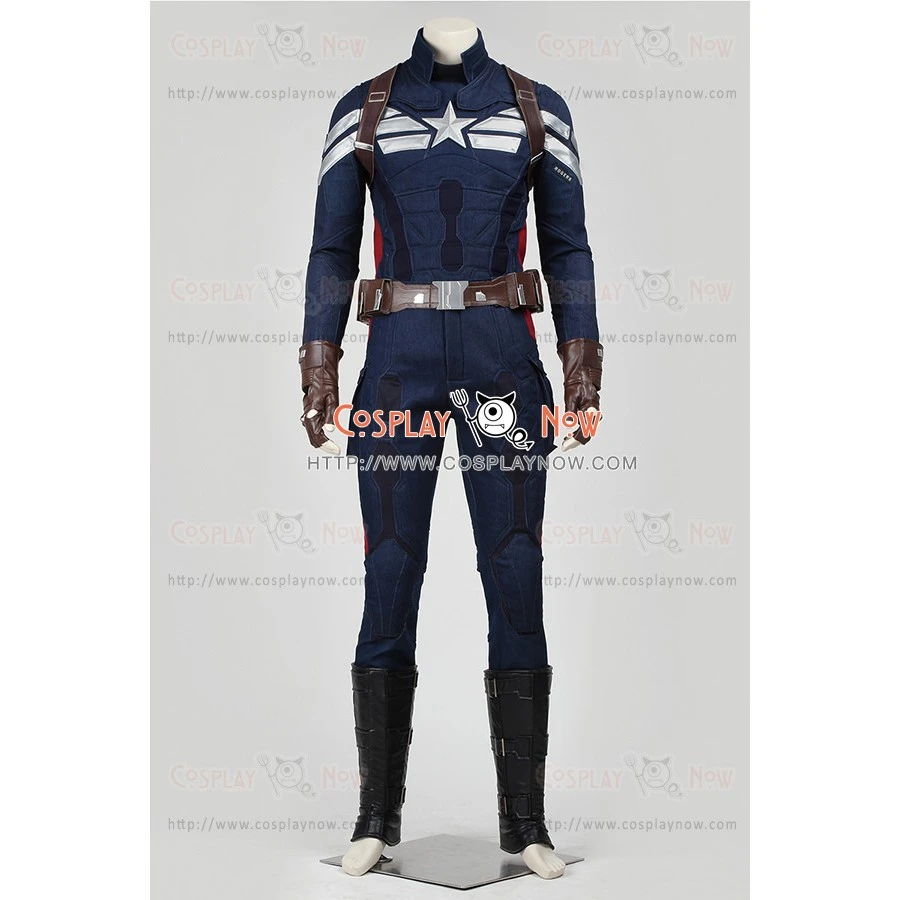 Captain America The Winter Soldier Cosplay Steve Rogers Costume 3 Captain America The Winter Soldier Cosplay Steve Rogers Costume