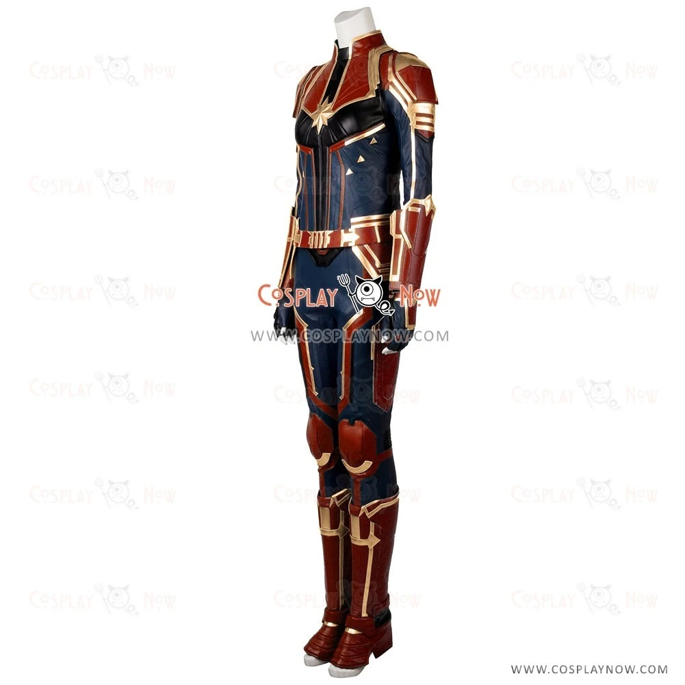 Captain Marvel Cosplay Costume Carol Danvers Costume 4 Captain Marvel Cosplay Costume Carol Danvers Costume - Image 2