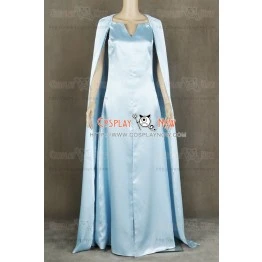 Daenerys Targaryen Costume For Game Of Thrones Season 5 Cosplay Blue Dress 4 Daenerys Targaryen Costume For Game Of Thrones Season 5 Cosplay Blue Dress - Image 2