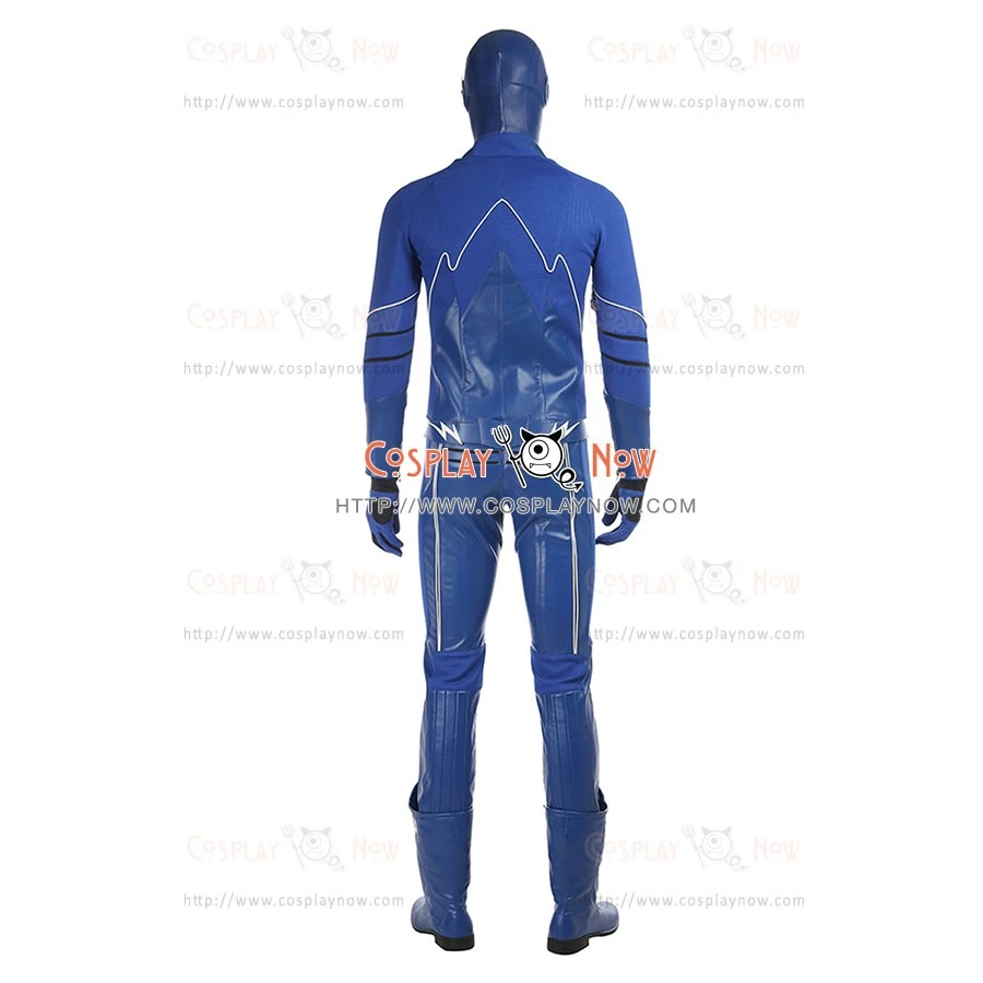 DC Justice League The Flash Barry Allen Cosplay Costume Blue Version 6 DC Justice League The Flash Barry Allen Cosplay Costume Blue Version - Image 4