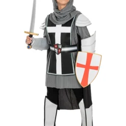 Deluxe Medieval Knight Costume For Boys