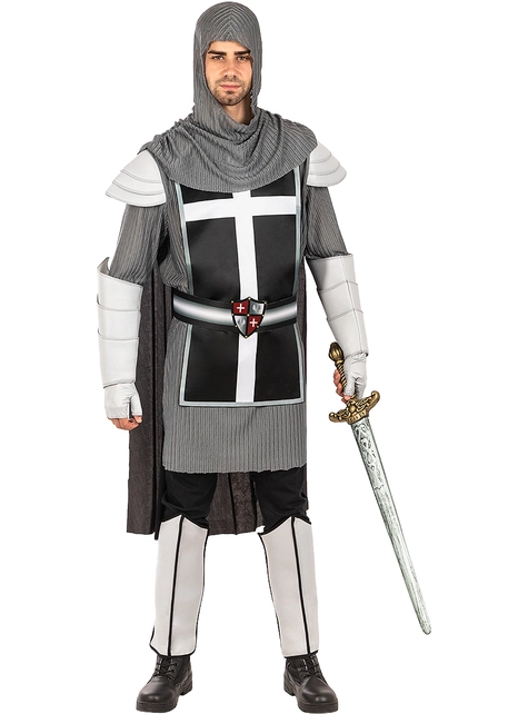 Deluxe Medieval Knight Costume For Men 5 Deluxe Medieval Knight Costume For Men -Halloween Shop deluxe medieval knight costume for men
