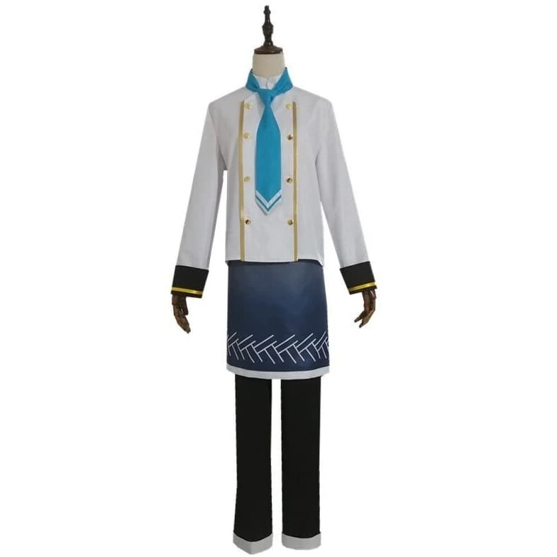 Demon Slayer: Kimetsu No Yaiba Muichiro Tokito Cafe Cosplay Costume 4 Demon Slayer: Kimetsu No Yaiba Muichiro Tokito Cafe Cosplay Costume - Image 2