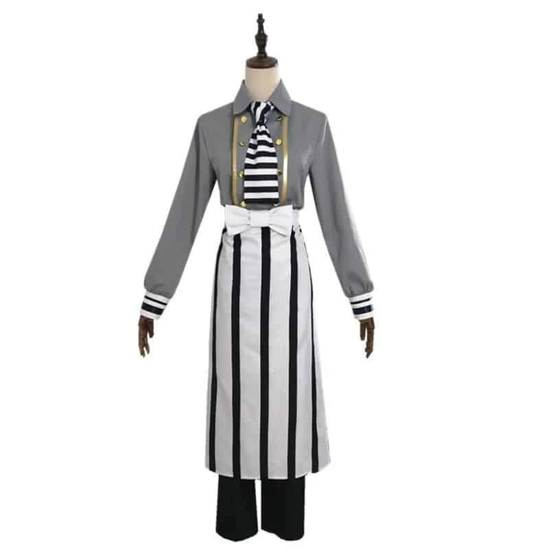 Demon Slayer: Kimetsu No Yaiba Obanai Iguro Cafe Cosplay Costume 3 Demon Slayer: Kimetsu No Yaiba Obanai Iguro Cafe Cosplay Costume