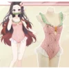 Demon Slayer Nezuko Kamado Swim Cosplay Costume Version 3 2 Demon Slayer Nezuko Kamado Swim Cosplay Costume Version 3 -Halloween Shop demon slayer nezuko kamado swim cosplay costume version 3 cc 00776 00071 01cs abe