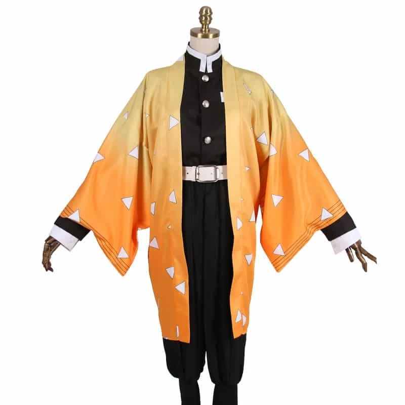 Demon Slayer Zenitsu Agatsuma Cosplay Costume 4 Demon Slayer Zenitsu Agatsuma Cosplay Costume - Image 2
