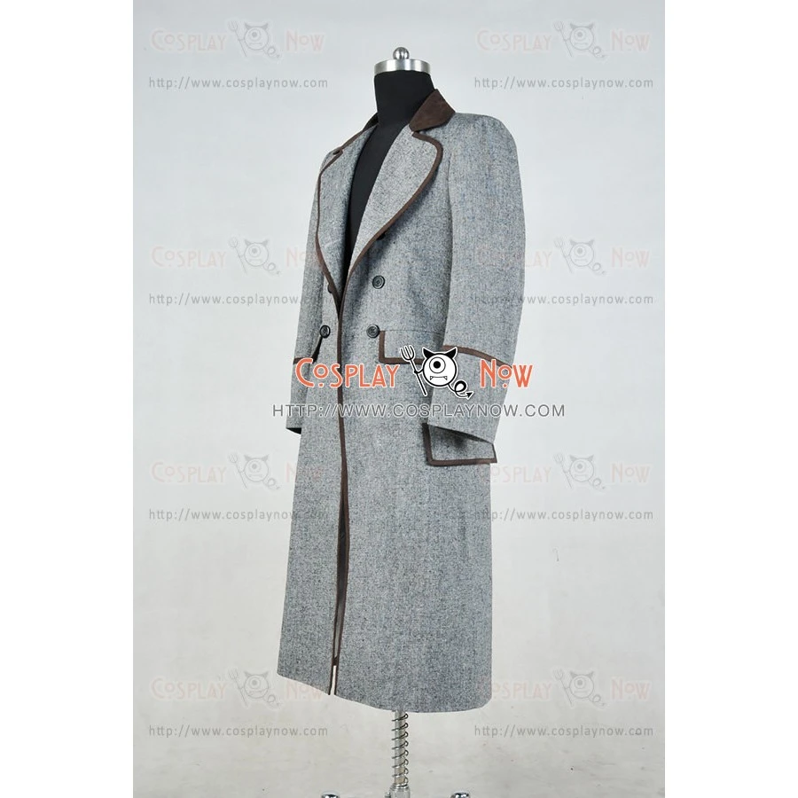 Doctor Who 4th Fourth Dr Tom Baker Cosplay Costume Gray 5 Doctor Who 4th Fourth Dr Tom Baker Cosplay Costume Gray - Image 3
