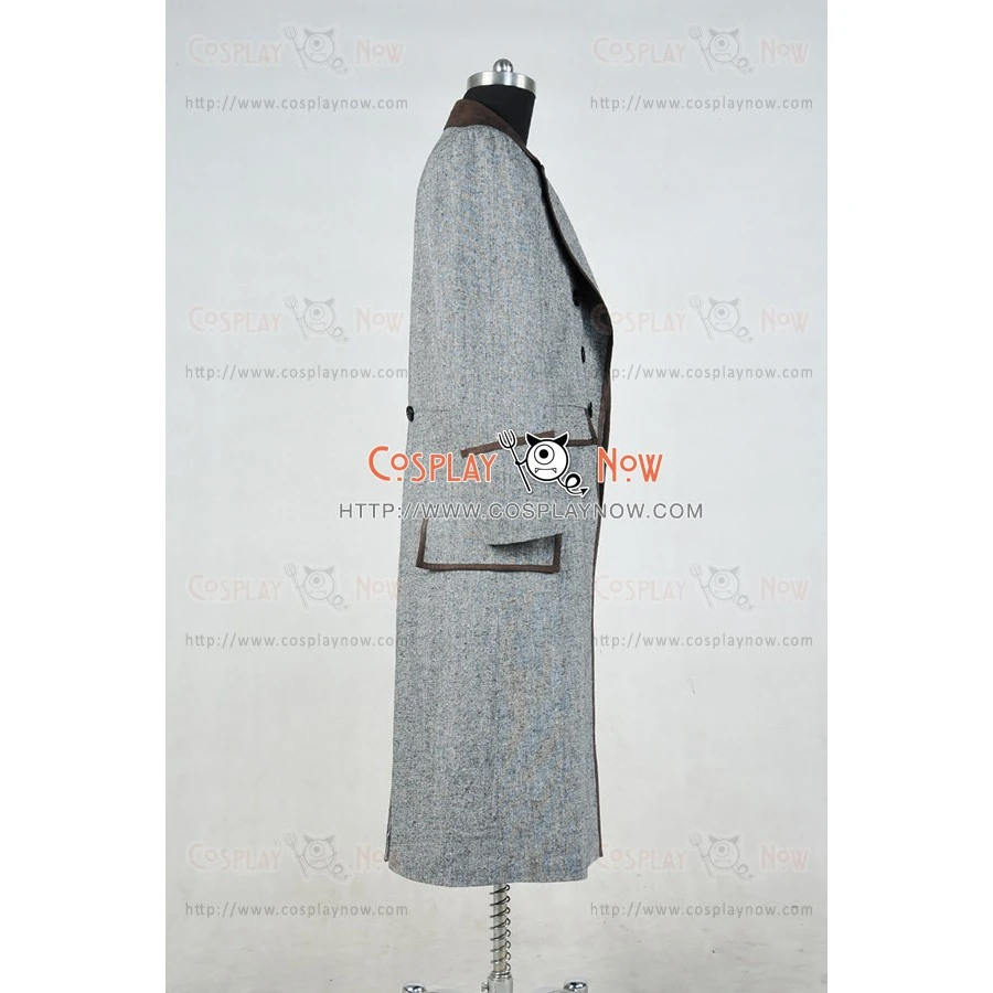 Doctor Who 4th Fourth Dr Tom Baker Cosplay Costume Gray 6 Doctor Who 4th Fourth Dr Tom Baker Cosplay Costume Gray - Image 4