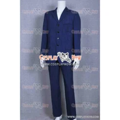Doctor Who Blue Strip Suit Cosplay Costume -Halloween Shop doctor who blue strip suit cosplay costume hc3734 140