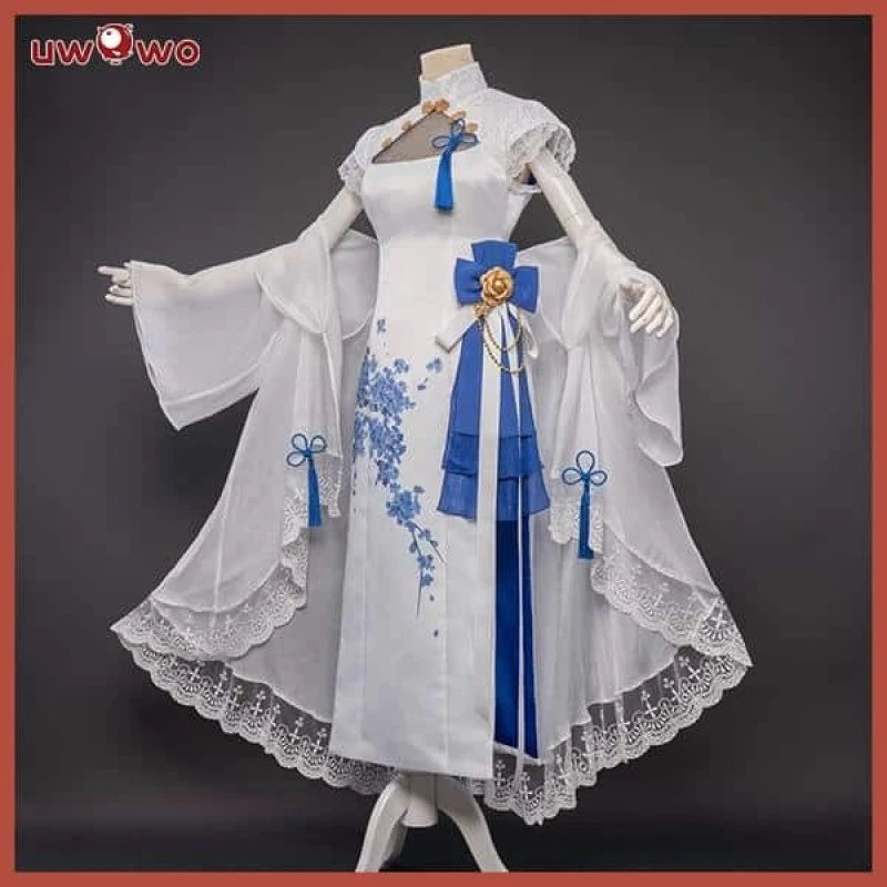 Fate Grand Order/FGO Saber 4 Anniversary Cheongsam Cosplay Costume 7 Fate Grand Order/FGO Saber 4 Anniversary Cheongsam Cosplay Costume - Image 5
