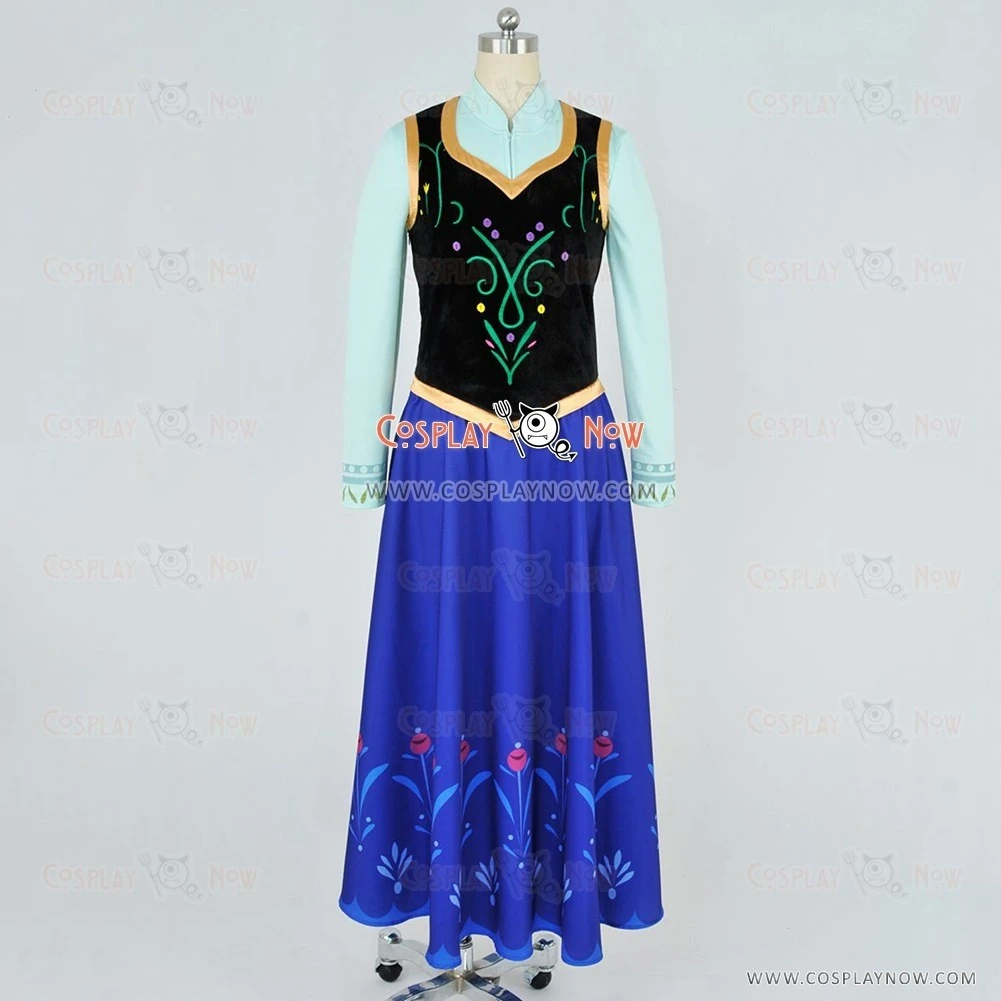 Frozen The Snow Queen Cosplay Princess Anna Costume 9 Frozen The Snow Queen Cosplay Princess Anna Costume - Image 7