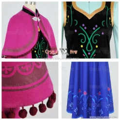 Frozen The Snow Queen Cosplay Princess Anna Costume 19 Frozen The Snow Queen Cosplay Princess Anna Costume -Halloween Shop frozen the snow queen cosplay princess anna costume cnad051 1003 3 8df