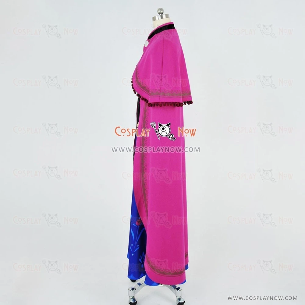 Frozen The Snow Queen Cosplay Princess Anna Costume 7 Frozen The Snow Queen Cosplay Princess Anna Costume - Image 5