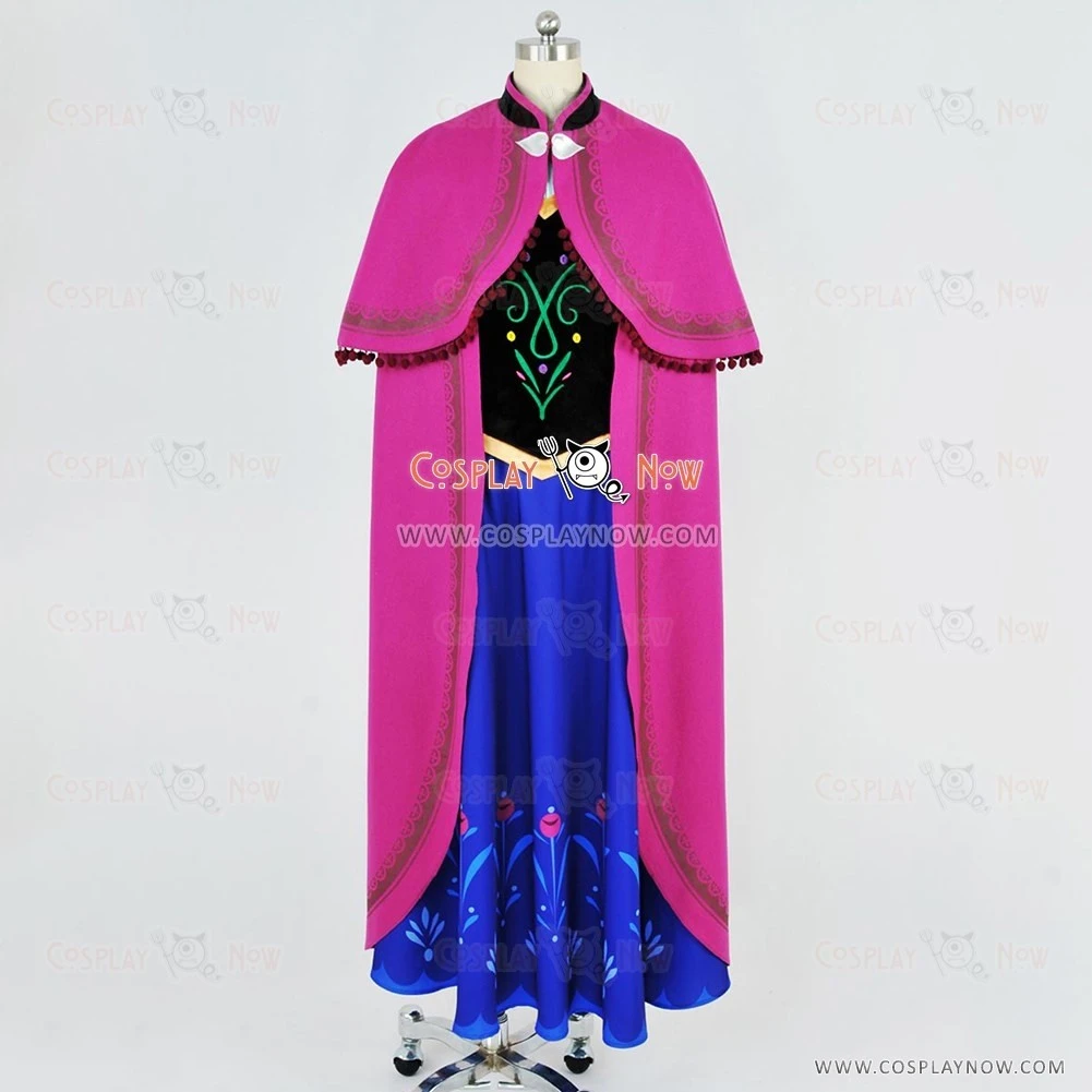 Frozen The Snow Queen Cosplay Princess Anna Costume 4 Frozen The Snow Queen Cosplay Princess Anna Costume - Image 2