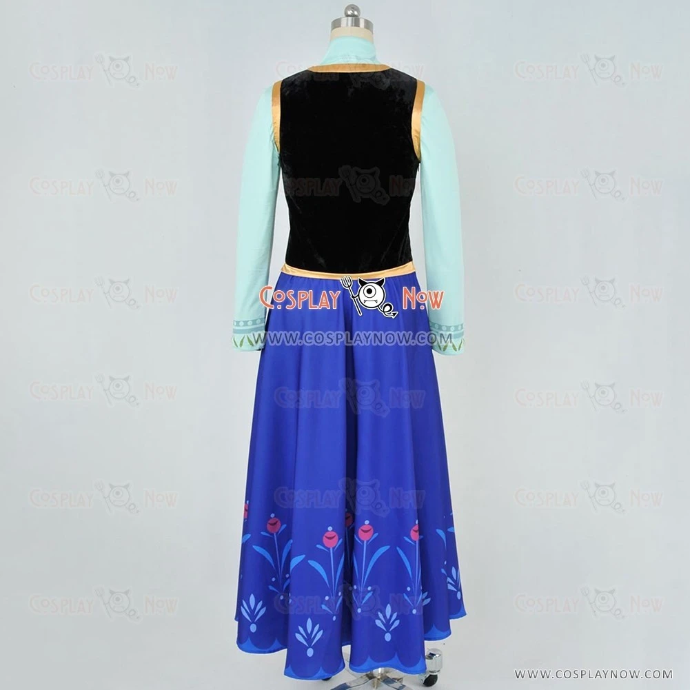 Frozen The Snow Queen Princess Anna Cosplay Costume 9 Frozen The Snow Queen Princess Anna Cosplay Costume - Image 7