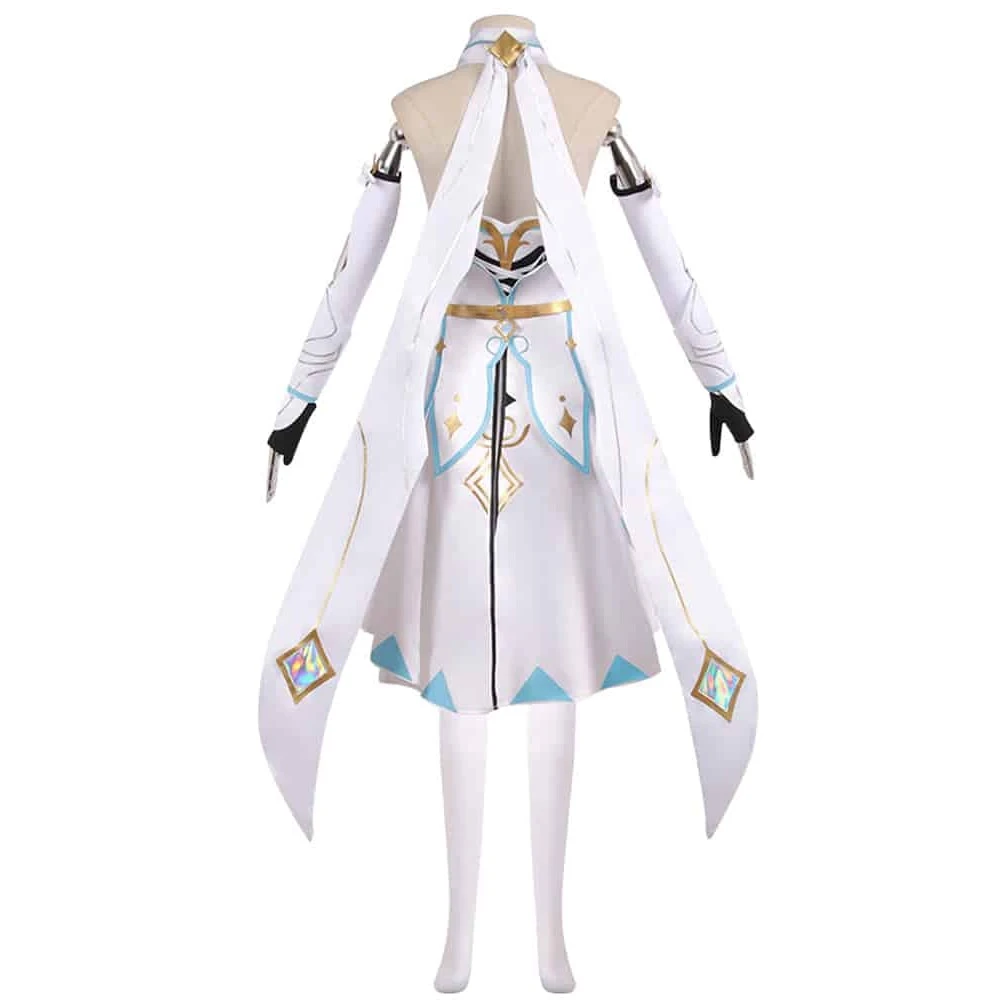 Genshin Impact Traveler Lumine Cosplay Costume 4 Genshin Impact Traveler Lumine Cosplay Costume - Image 2