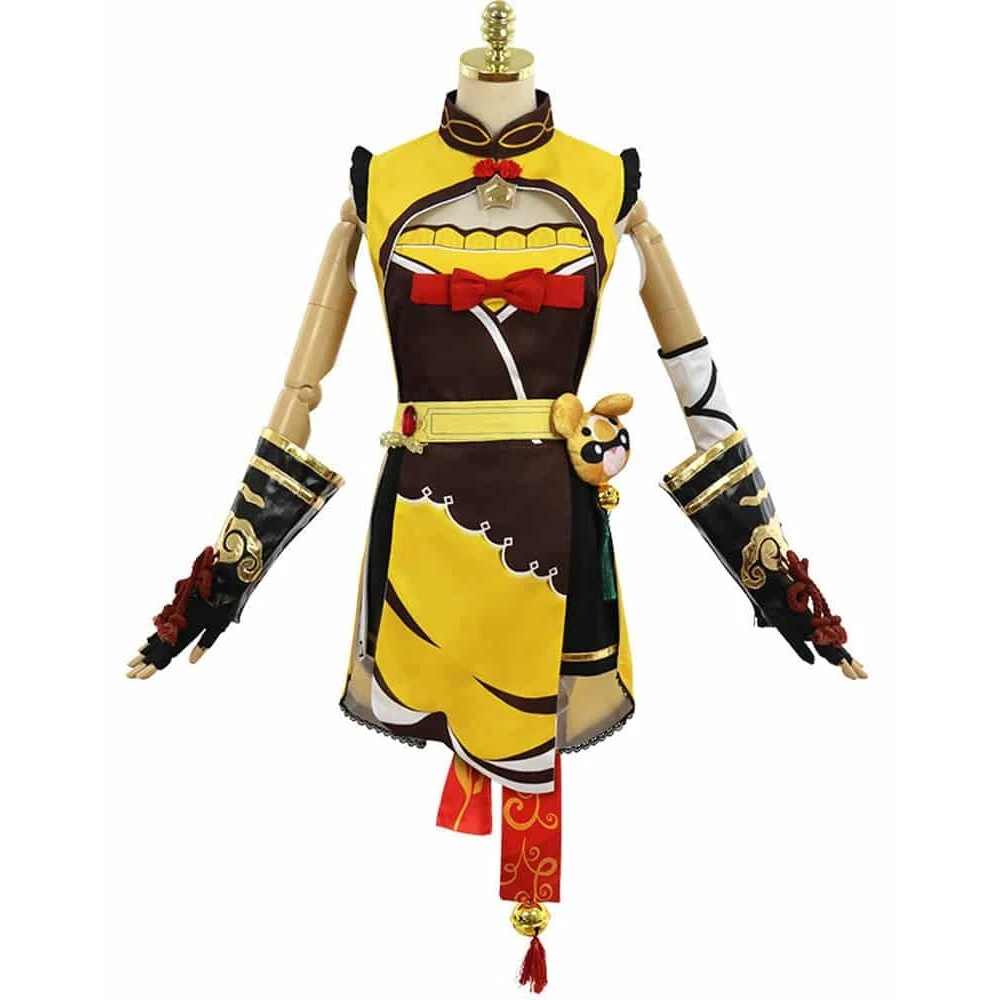 Genshin Impact Xiangling Cosplay Costume 3 Genshin Impact Xiangling Cosplay Costume