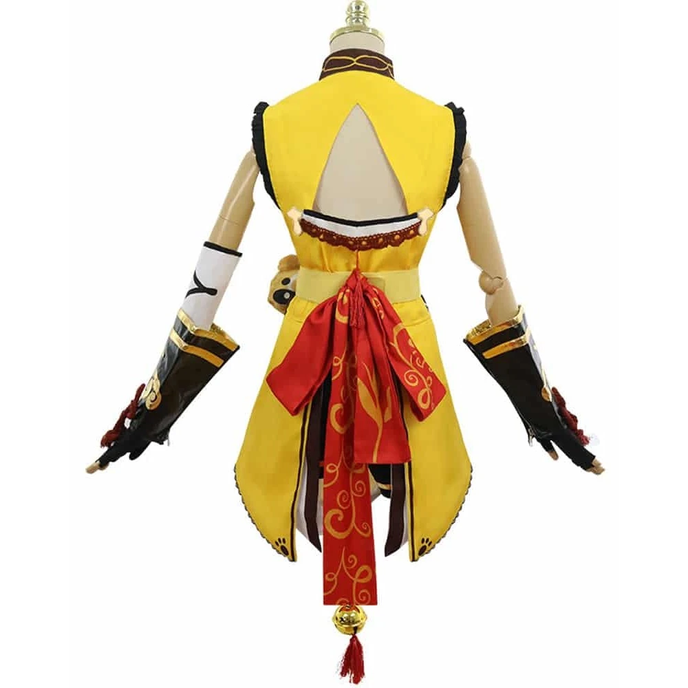 Genshin Impact Xiangling Cosplay Costume 4 Genshin Impact Xiangling Cosplay Costume - Image 2