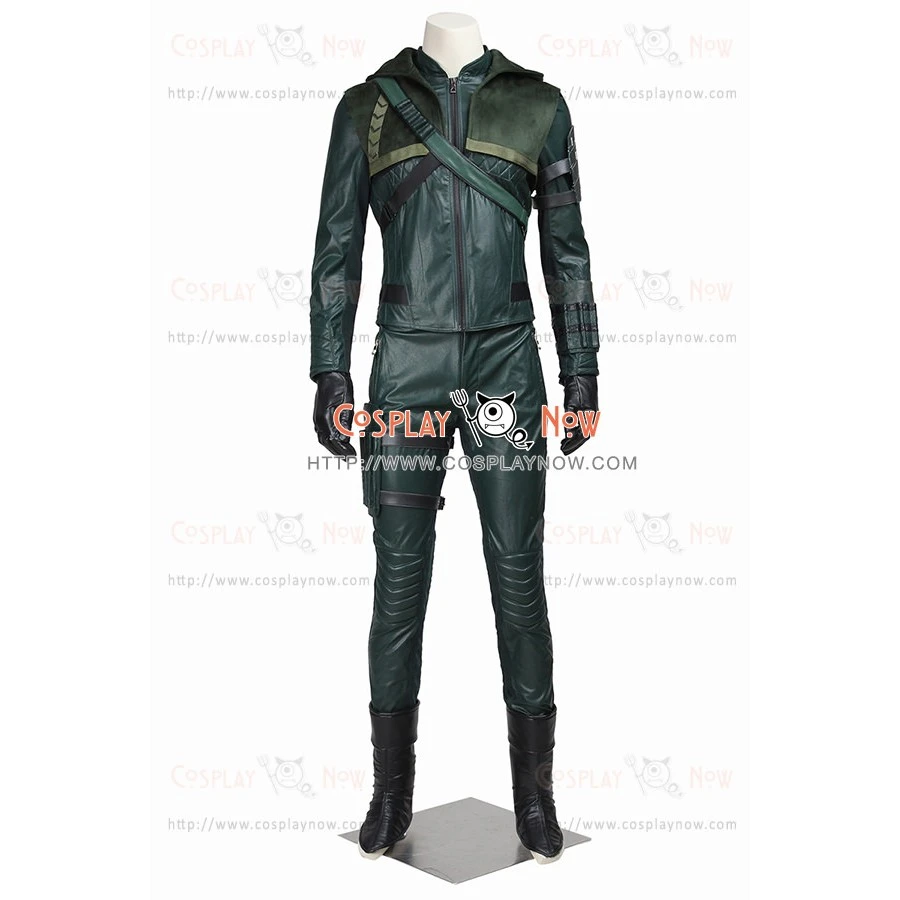 Green Arrow Season 3 Cosplay Oliver Queen Costume 3 Green Arrow Season 3 Cosplay Oliver Queen Costume