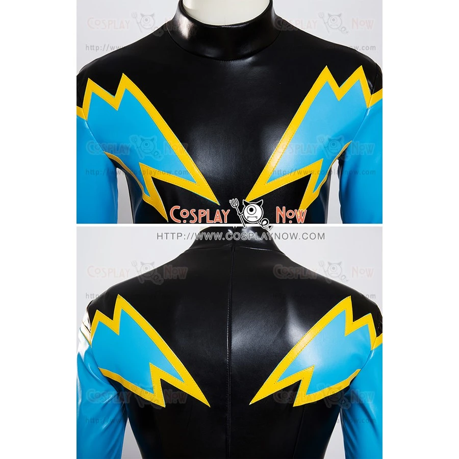 Justice League Black Lightning Cosplay Costume 7 Justice League Black Lightning Cosplay Costume - Image 5