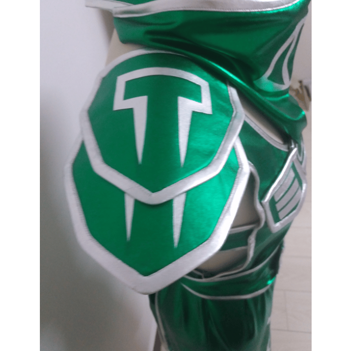 League Of Legends Akali Green Cosplay Costume 5 League Of Legends Akali Green Cosplay Costume - Image 3
