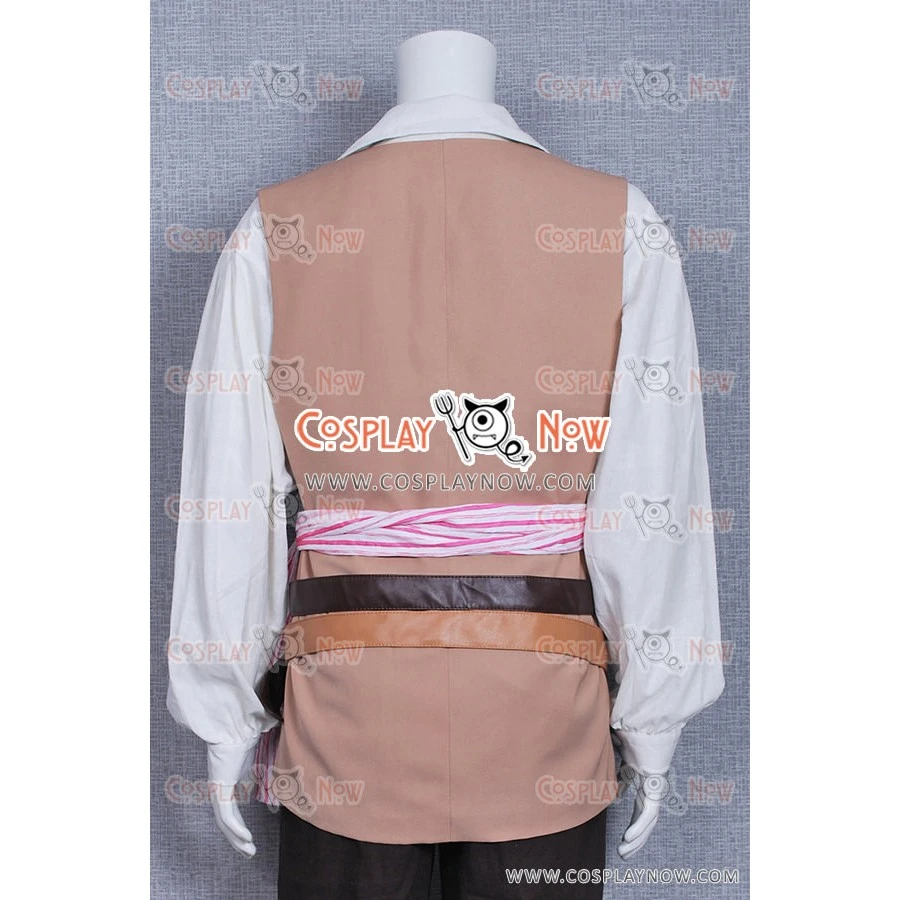 Pirates Of The Caribbean 4 Cosplay Jack Sparrow Costume 10 Pirates Of The Caribbean 4 Cosplay Jack Sparrow Costume - Image 8