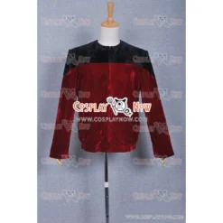Star Trek Cosplay Picard Black Red Costume