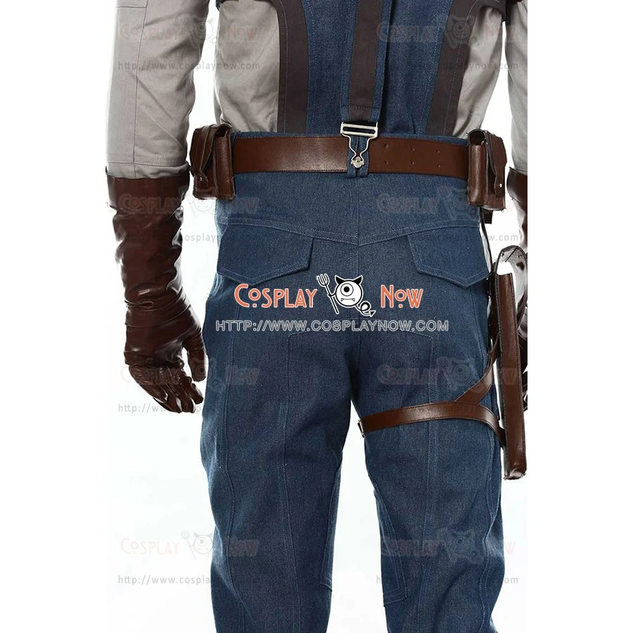 Steve Rogers Costume For Captain America 1 Cosplay Uniform New 7 Steve Rogers Costume For Captain America 1 Cosplay Uniform New - Image 5