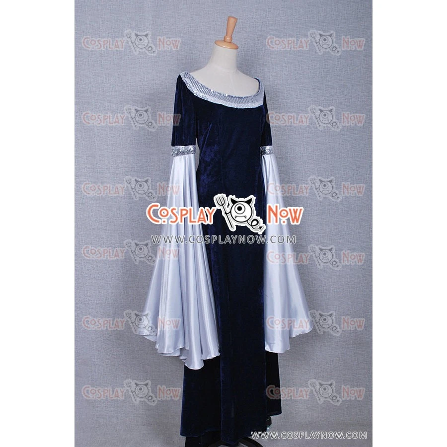 The Lord Of The Rings Cosplay Arwen Blue Costume 4 The Lord Of The Rings Cosplay Arwen Blue Costume - Image 2