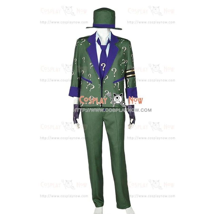 The Riddler Dr. Edward Nigma Costume For Batman Arkham City Cosplay 3 The Riddler Dr. Edward Nigma Costume For Batman Arkham City Cosplay