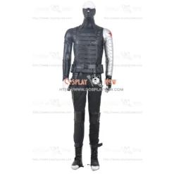 The Winter Soldier Bucky Barnes Winter Soldier Costume For Captain America 2 Cosplay