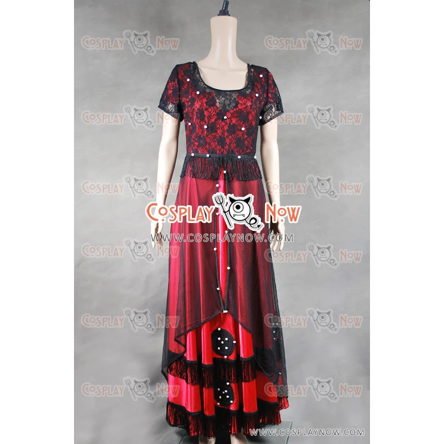 Titanic Cosplay Rose Costume Red Dress 3 Titanic Cosplay Rose Costume Red Dress