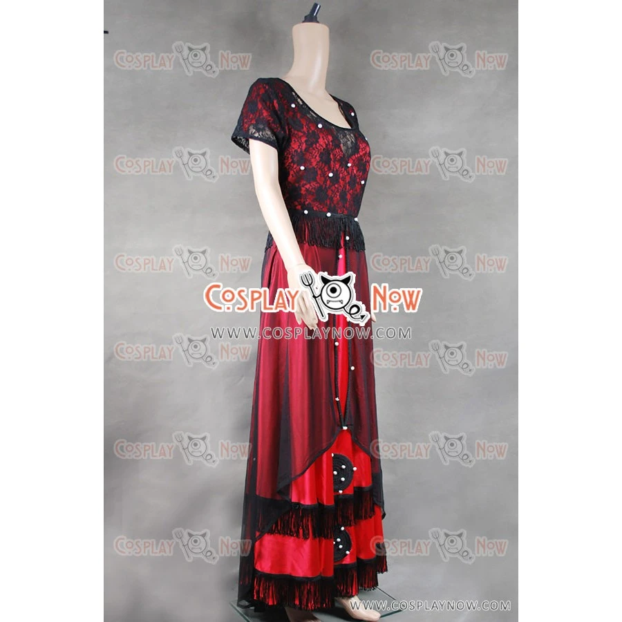 Titanic Cosplay Rose Costume Red Dress 4 Titanic Cosplay Rose Costume Red Dress - Image 2