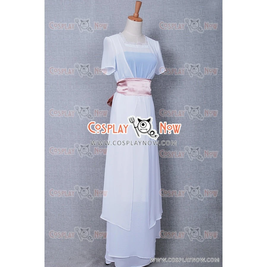 Titanic Rose Cosplay Costume White Dress 4 Titanic Rose Cosplay Costume White Dress - Image 2