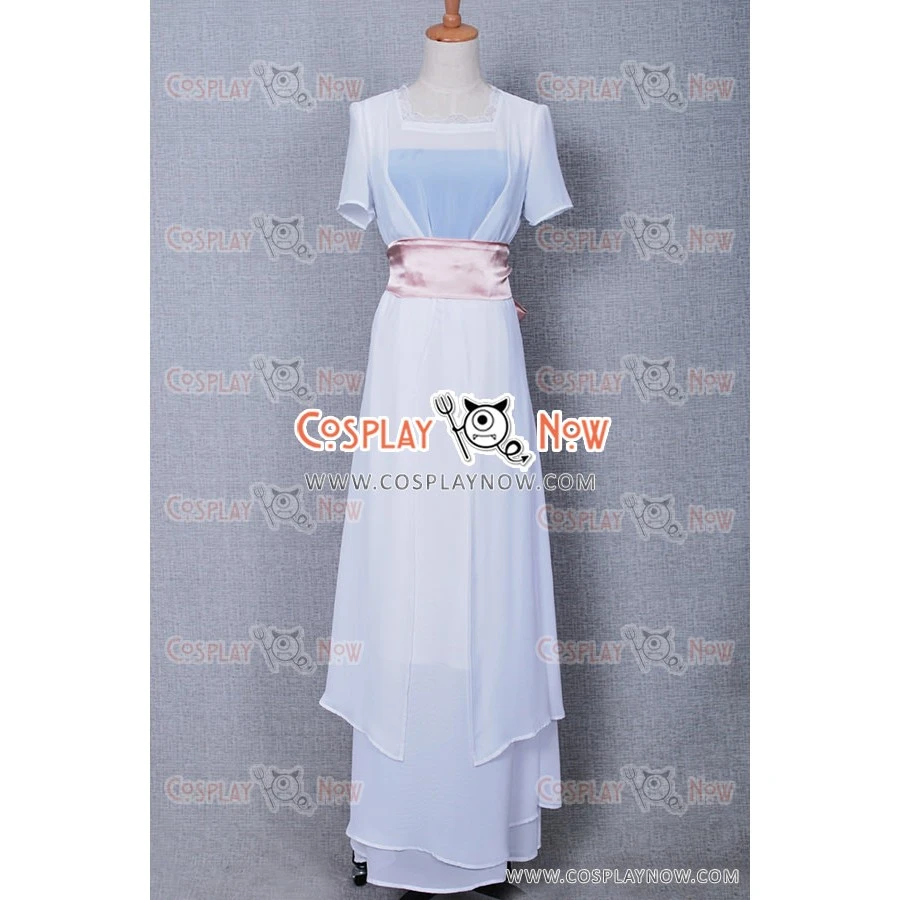 Titanic Rose Cosplay Costume White Dress 3 Titanic Rose Cosplay Costume White Dress