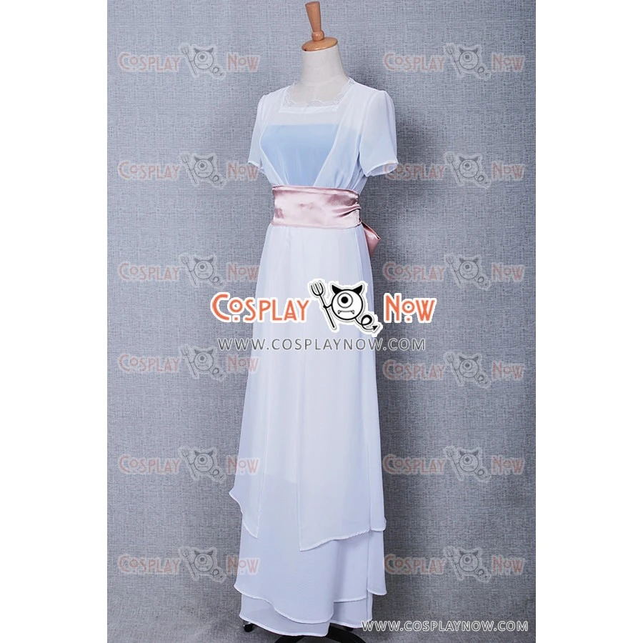 Titanic Rose Cosplay Costume White Dress 7 Titanic Rose Cosplay Costume White Dress - Image 5