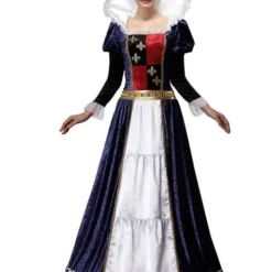 Woman's Blue Medieval Queen Costume
